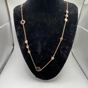 Kate Spade Rose Gold Tone Necklace and Two Bangles Set